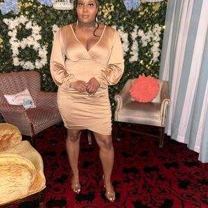Elegant Tan Dress